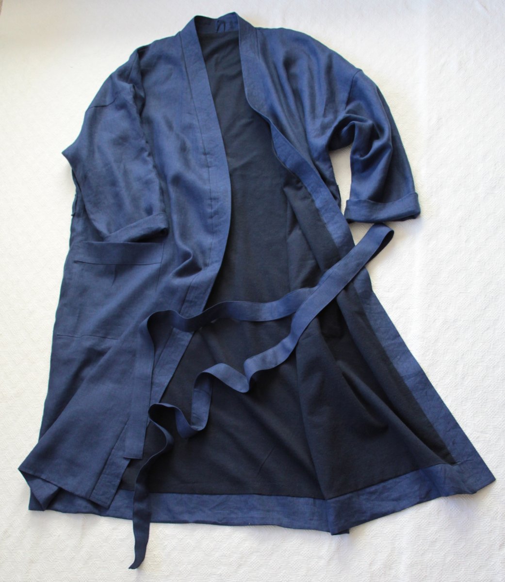 Pánský župan len/bavlna