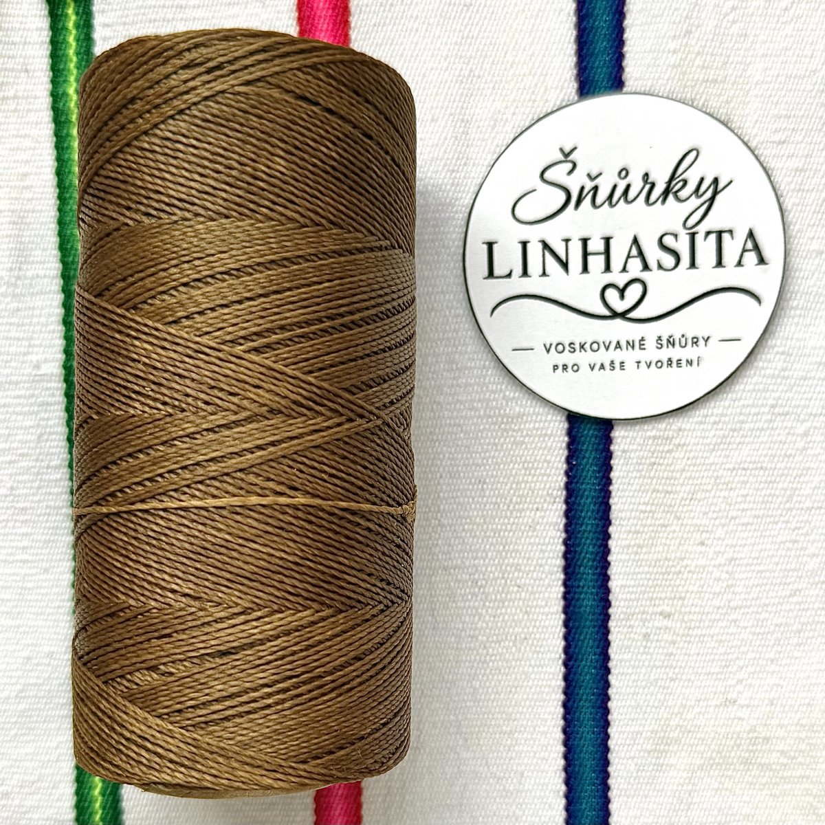 Linhasita 0,75 mm 604 celá cívka (studená hnědá)