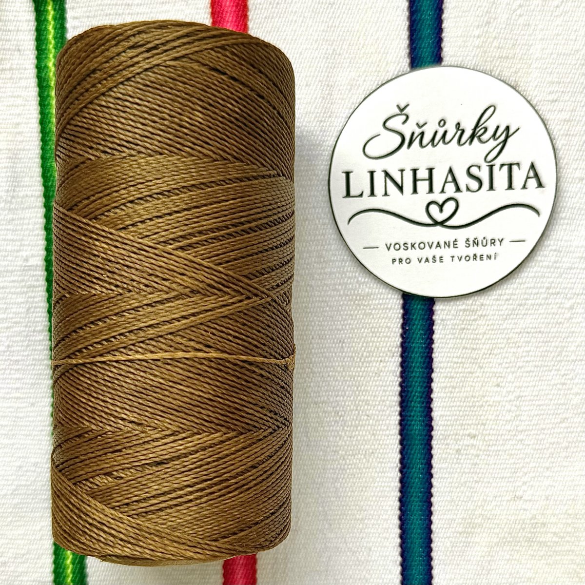 Linhasita 0,5 mm 604 celá cívka (hnědá)