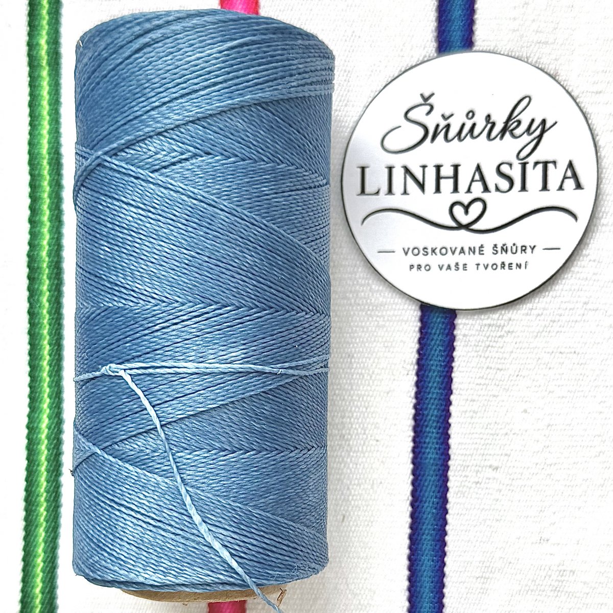 Linhasita 0,75 mm 606 celá cívka (světlá modrá)