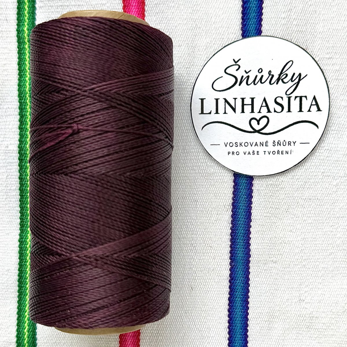 Linhasita 0,5 mm 630 celá cívka (tmavě purpurová)