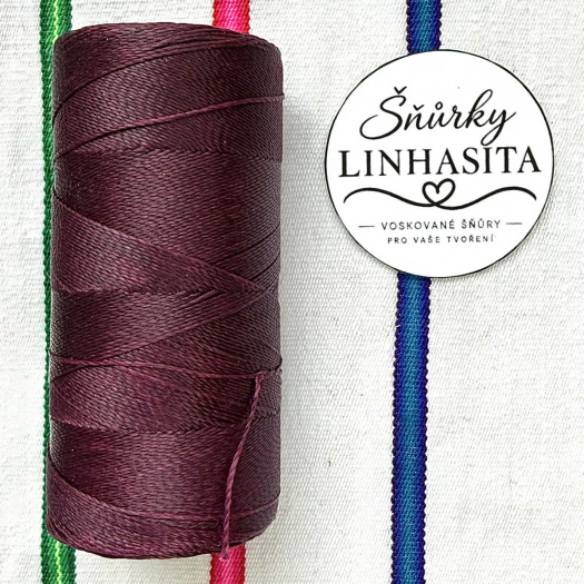 Linhasita 0,5 mm 632 celá cívka (tmavě purpurová)