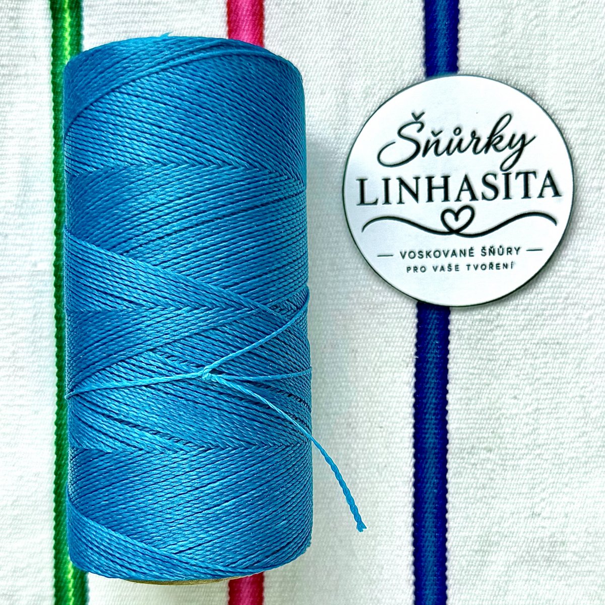 Linhasita 0,5 mm 707 celá cívka (tyrkysová)