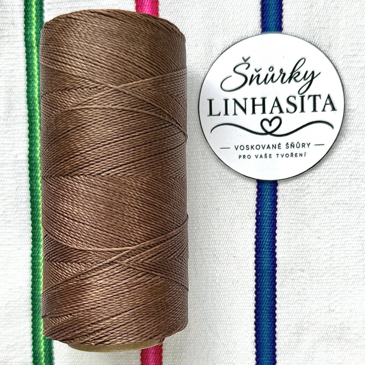 Linhasita 0,75 mm 788 celá cívka (středně hnědá)