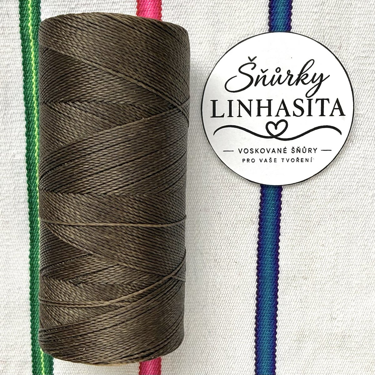 Linhasita 0,75 mm 844 celá cívka (studená hnědá)