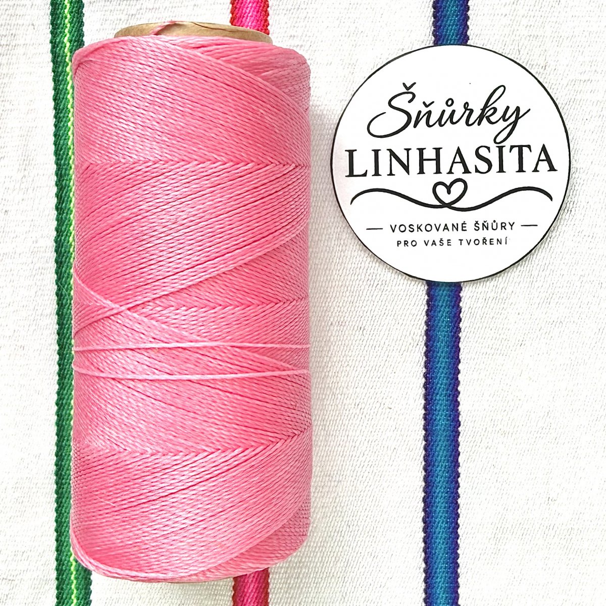 Linhasita 0,5 mm 915 celá cívka (světlá růžová)