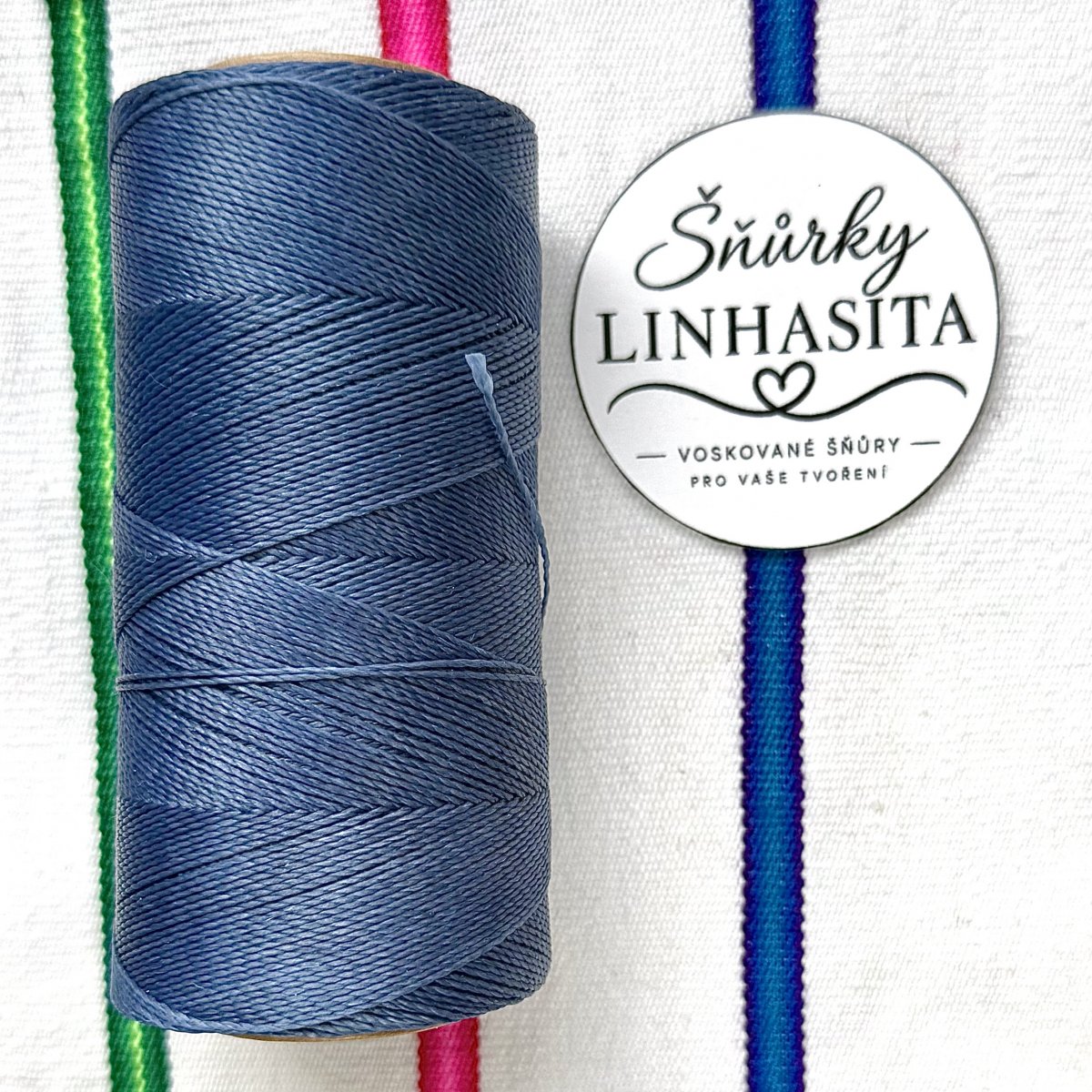 Linhasita 0,75 mm 1037 celá cívka (středně modrá)