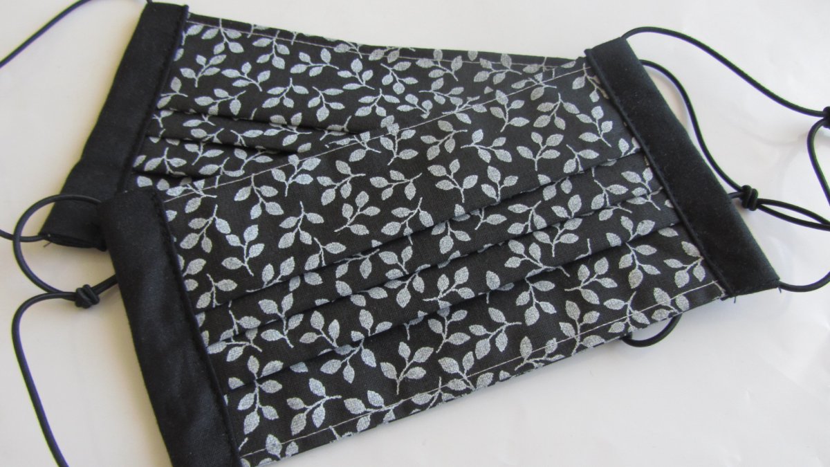 Rouška - Černá s lítečky