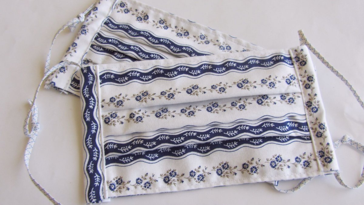 Roušky - Modré kytičky