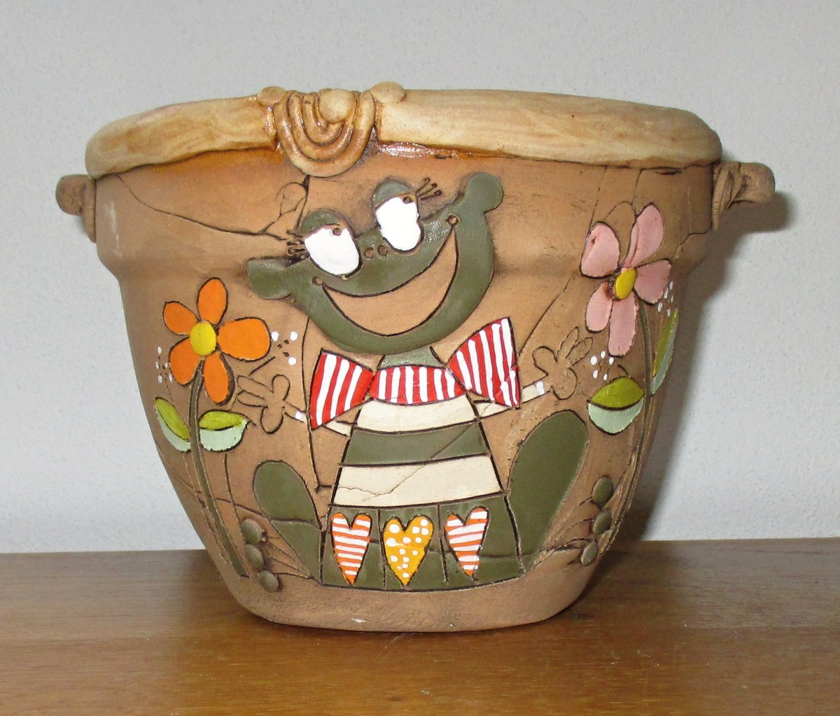 Obal na květináč - Žabka