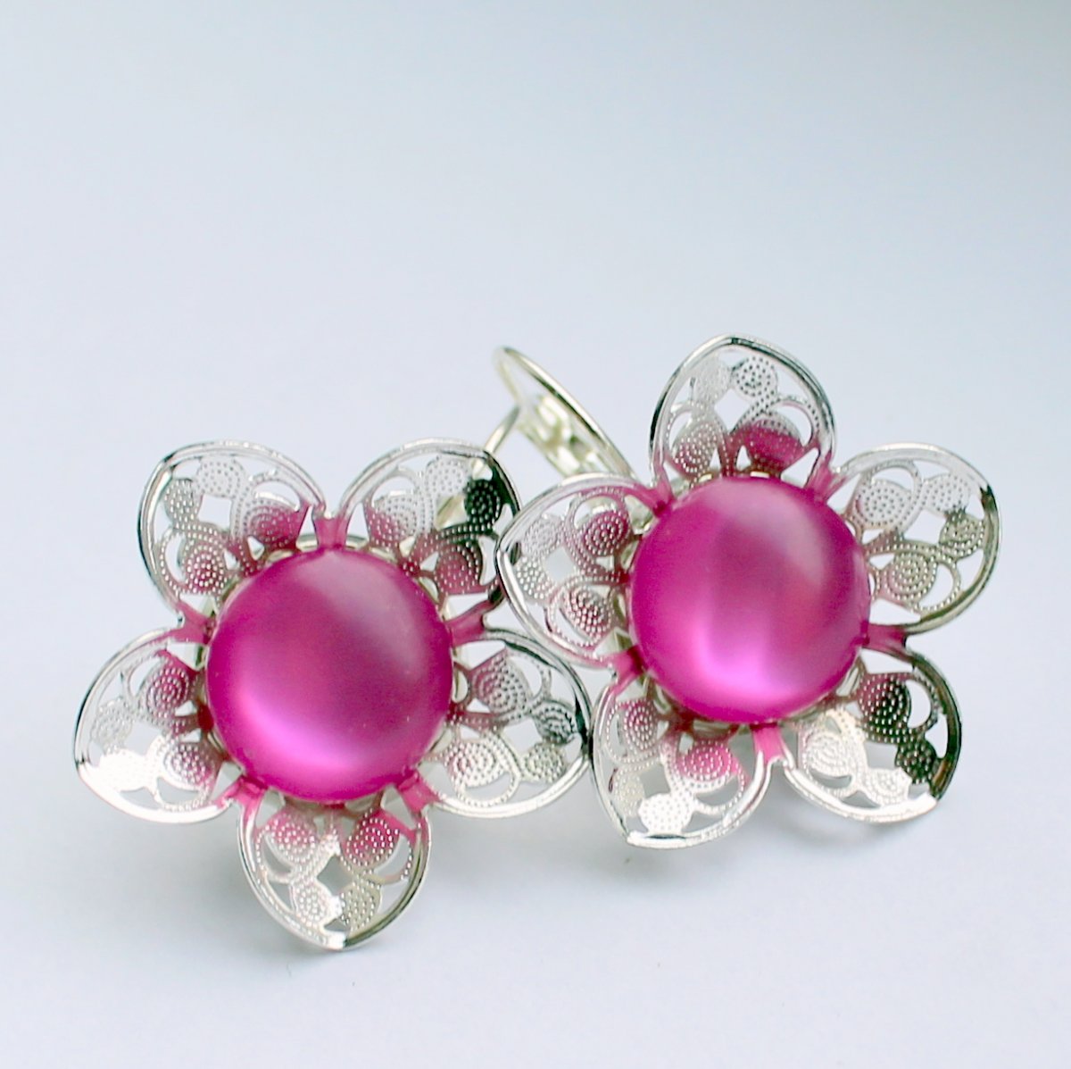 Kvetoucí filigrán - romantické náušnice