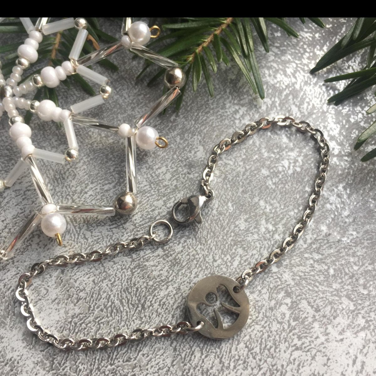 Náramek s andělem - S. Steel