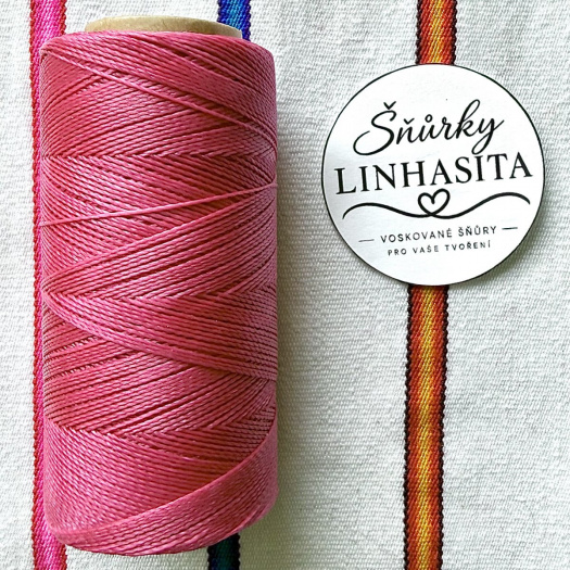 Linhasita 0,75 mm 1435 celá cívka (malinová)