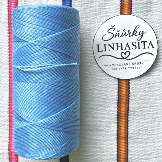 Linhasita 0,5 mm 1443 celá cívka (světle modrá)