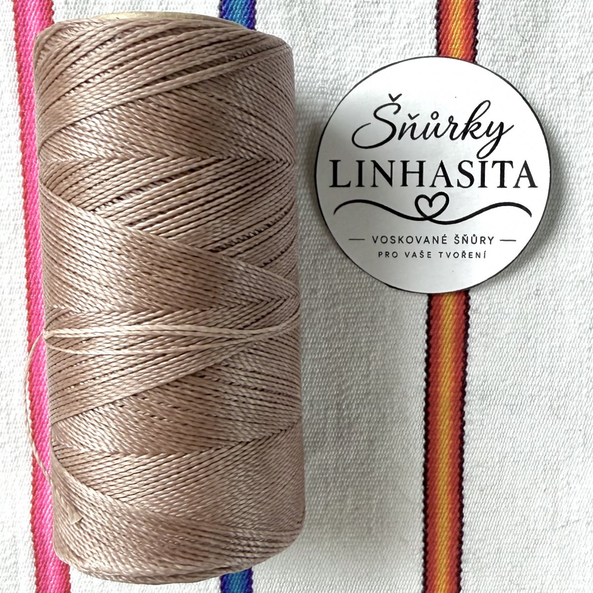 Linhasita 0,5 mm 214 celá cívka (světle hnědá)