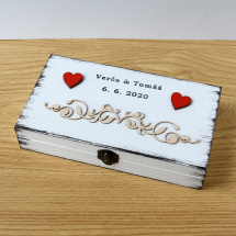 Svatební krabička na peníze - nápisy na přání