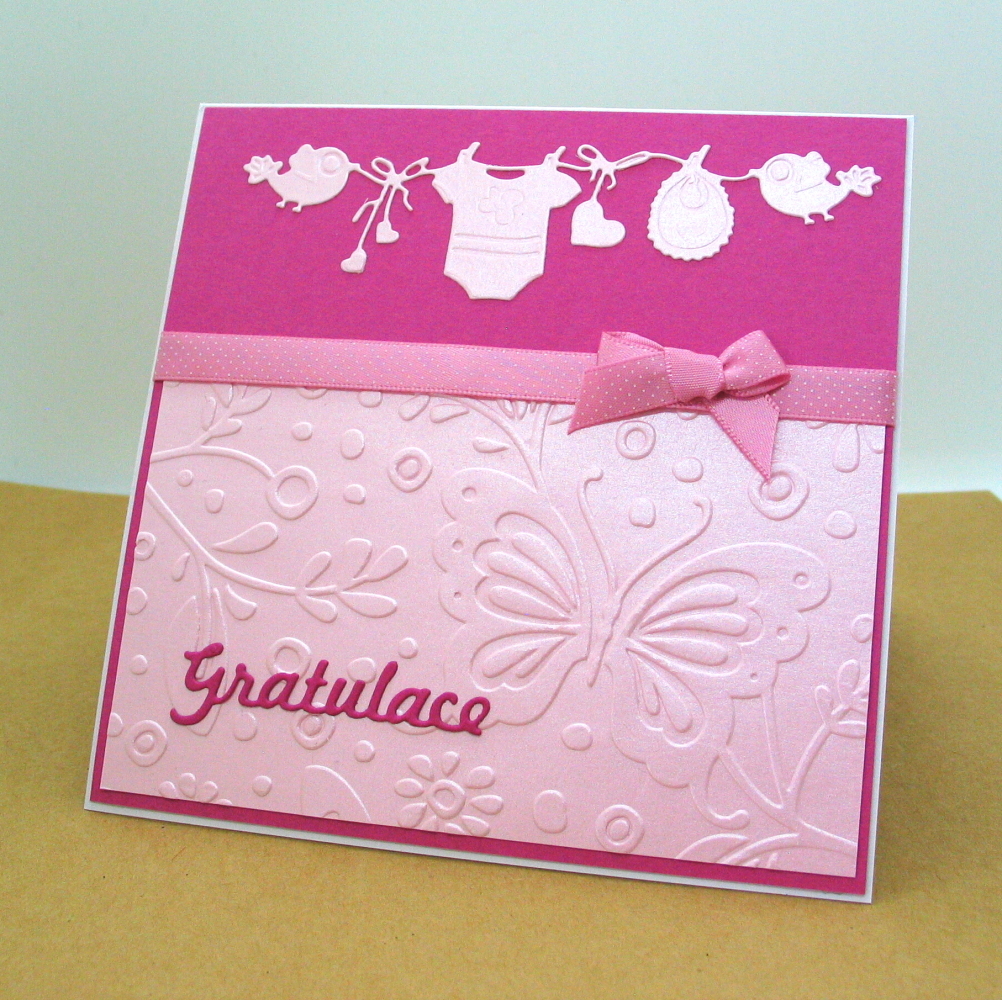 PŘÁNÍ k narození miminka - holčička