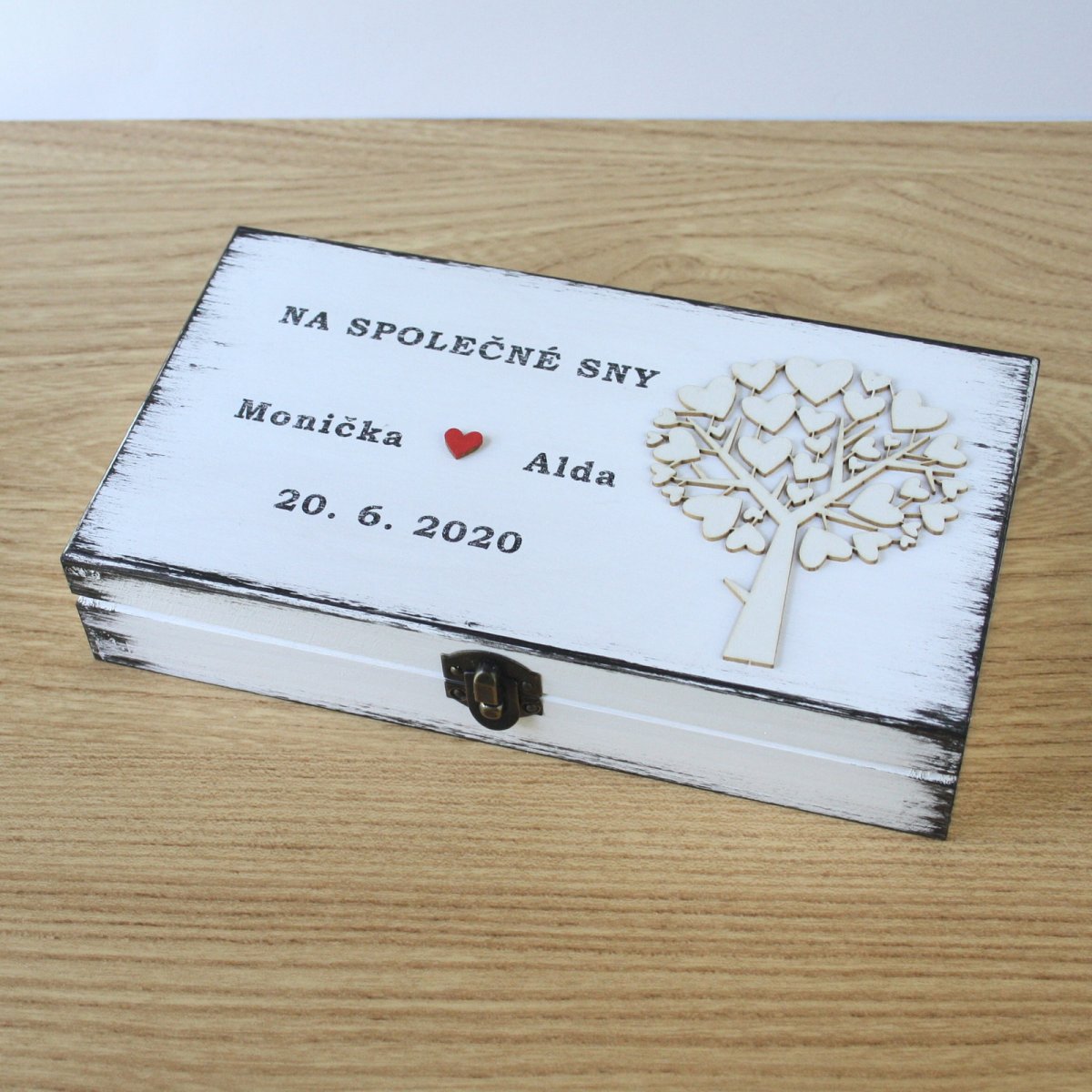 Svatební krabička na peníze - nápisy na přání