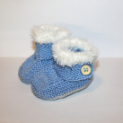 Botičky v modré s kožíškem