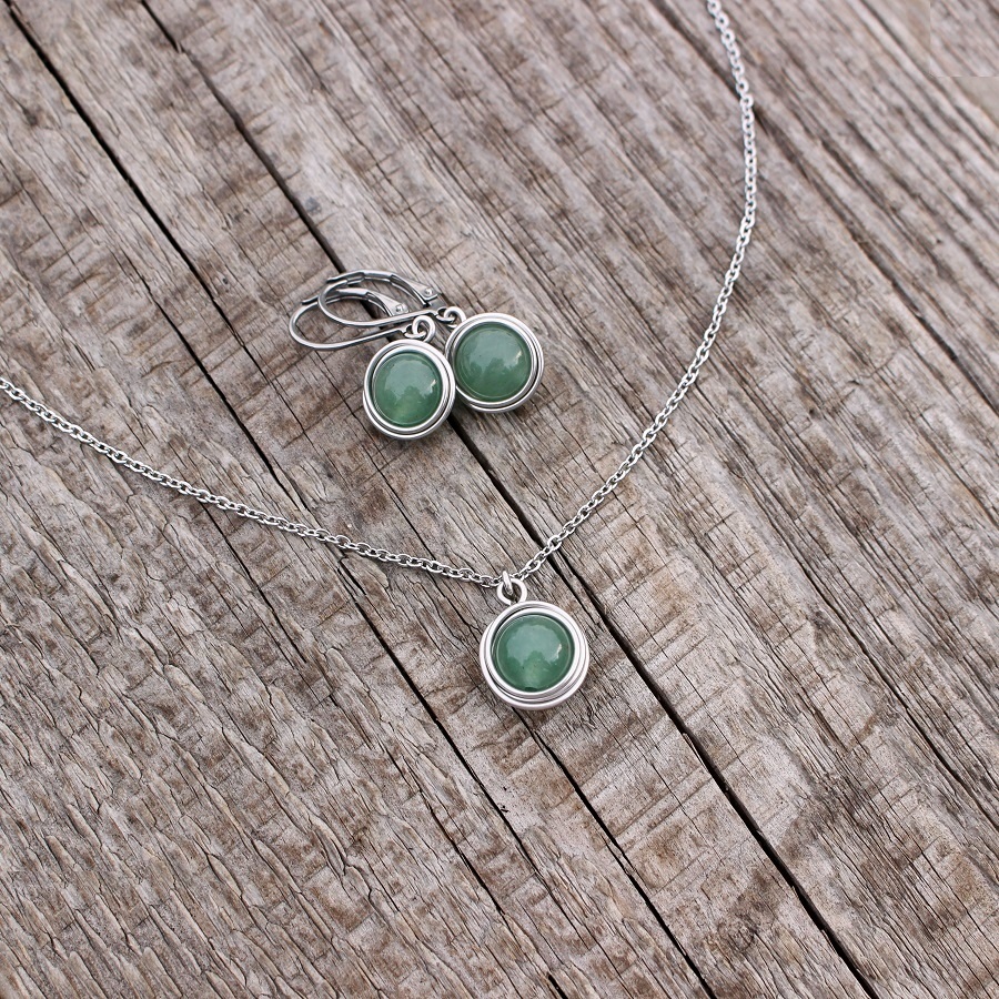 Lesní • avanturín, chir. ocel