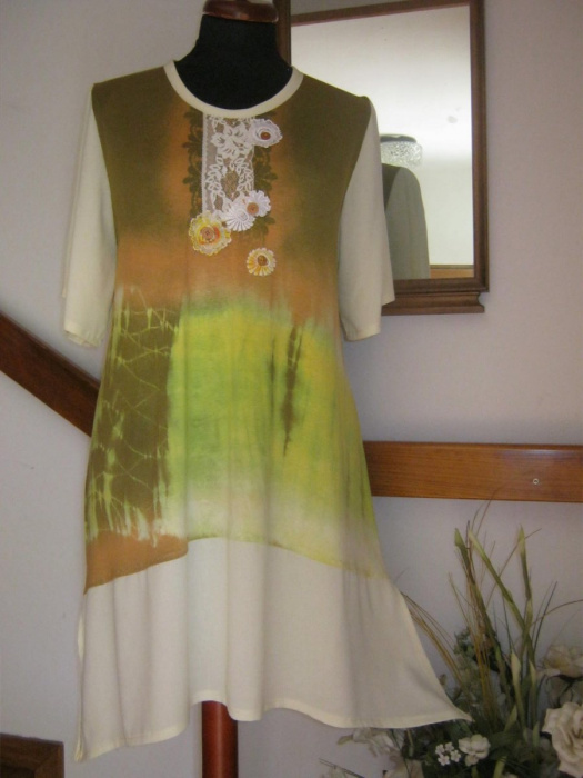 Tuniko-šaty-limetka s citronem