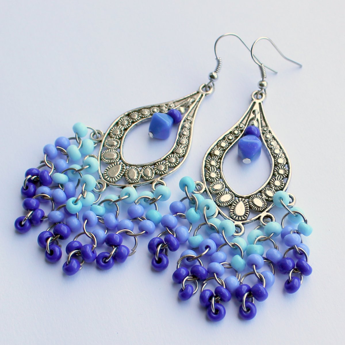 Modré dálky - náušnice