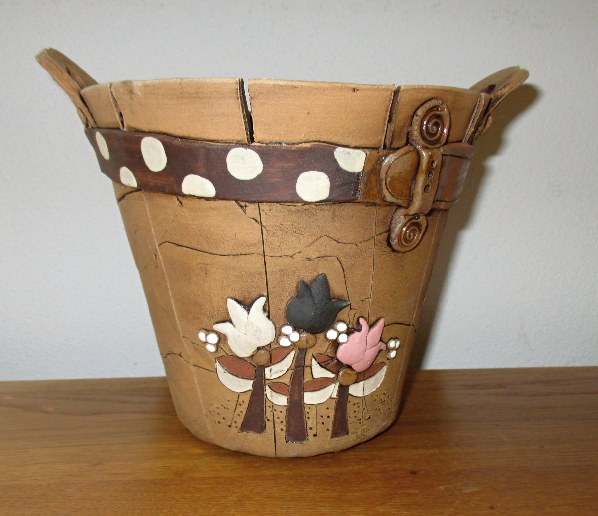 Obal na květináč - Tulipany