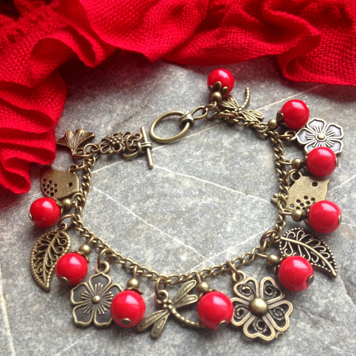 Jeřabinky - náramek