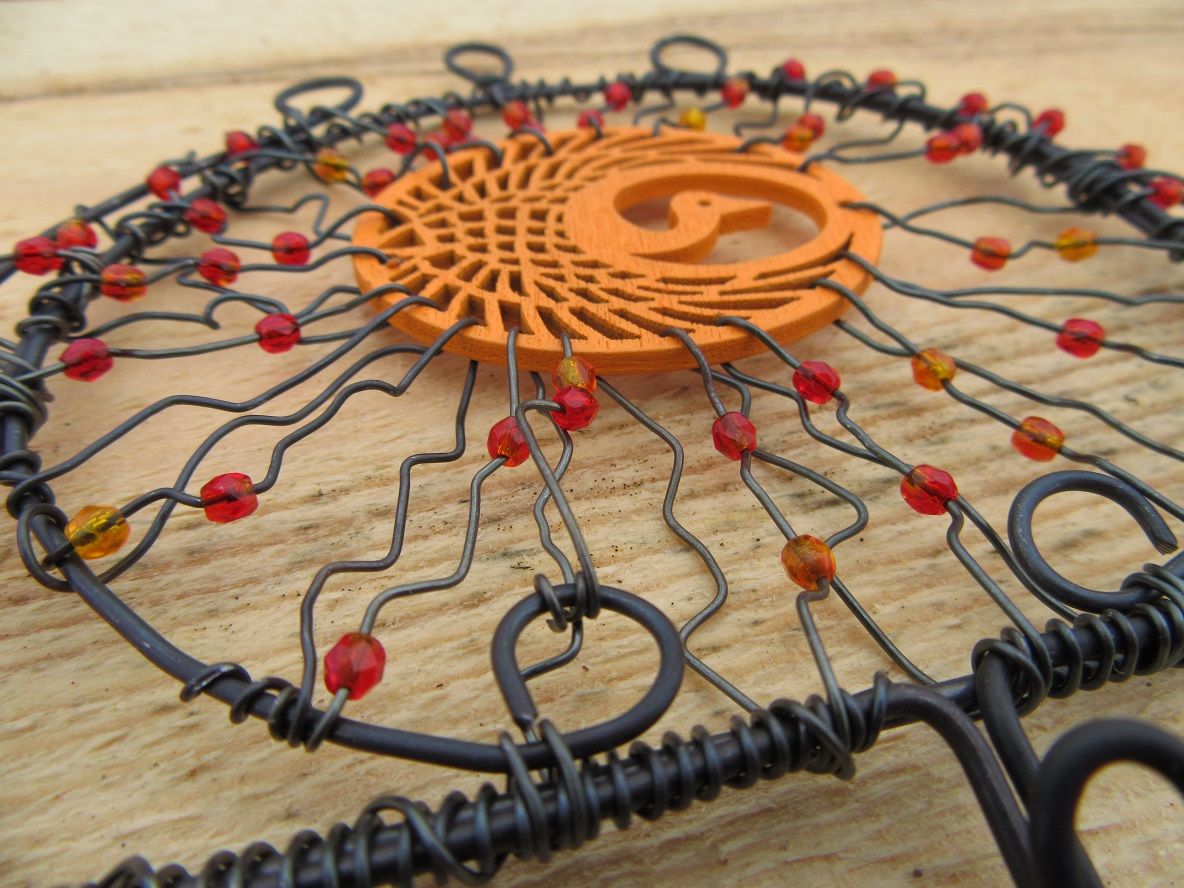 Drátěný věšák, fénix