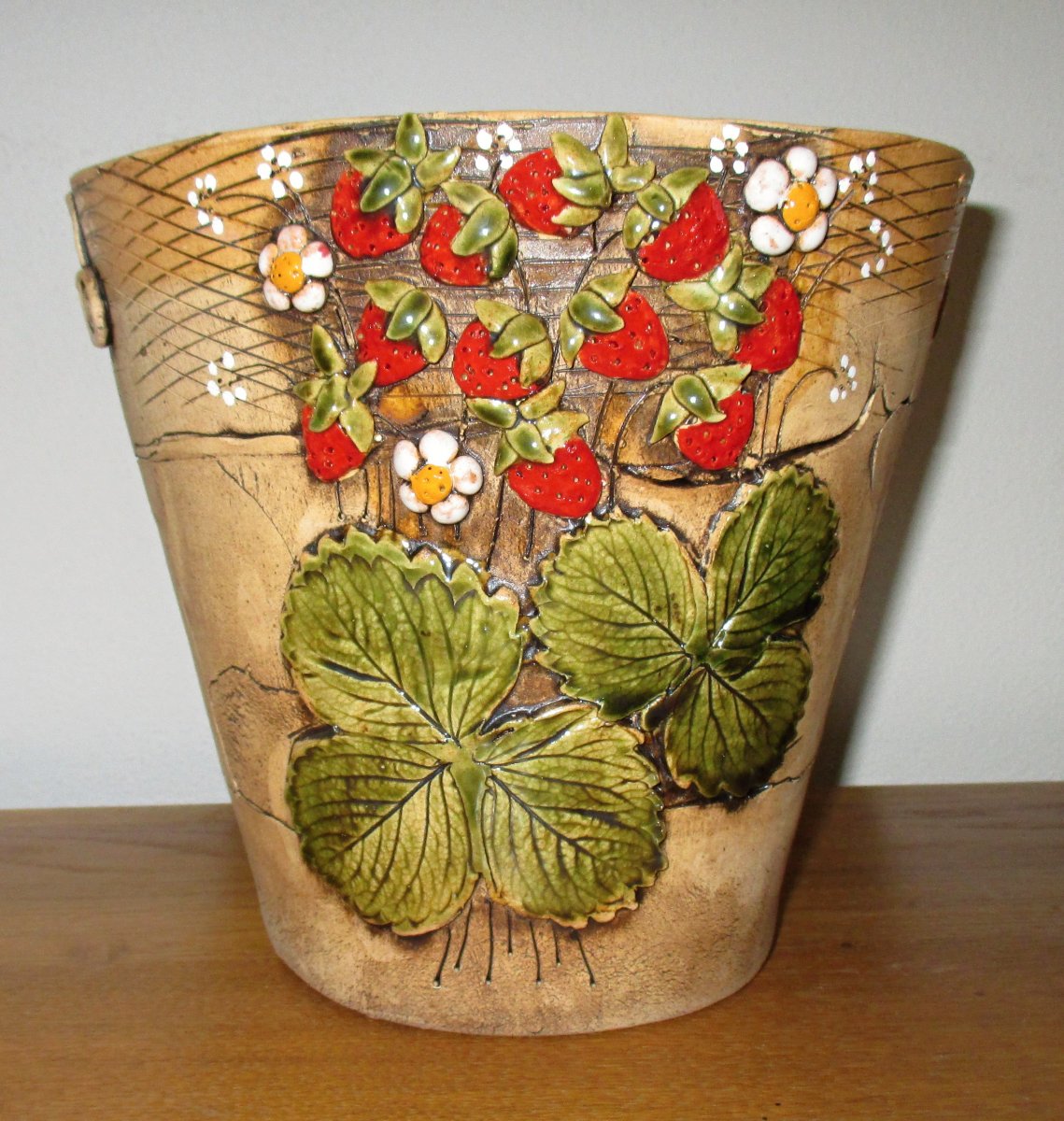 Obal na květináč - Jahody