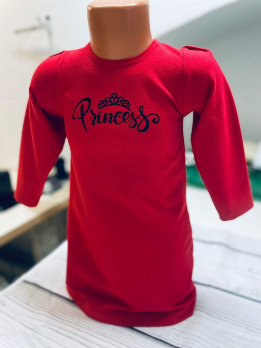 Dětské červené šaty Princess 92,110,116