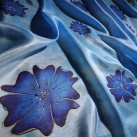 Květy - hedvábná šála