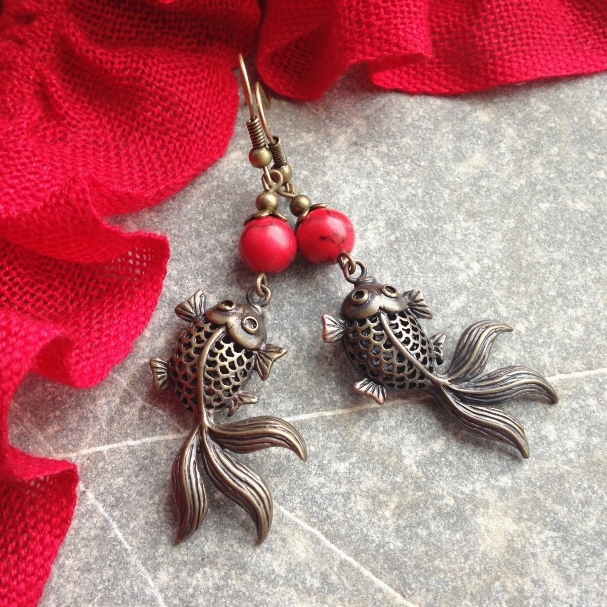 Náušnice - rybičky