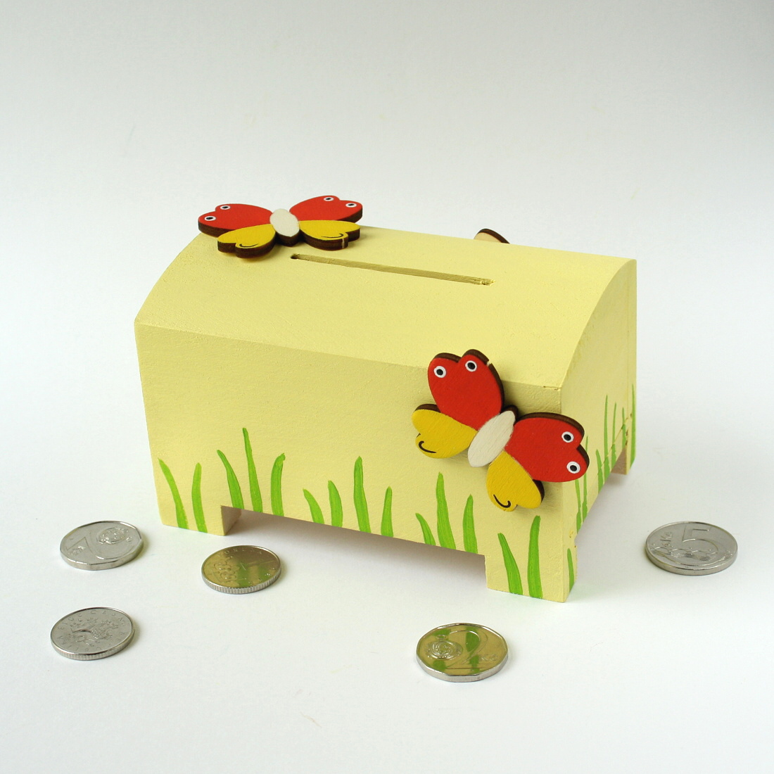Pokladnička s motýlky