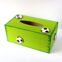 Krabička na kapesníky fotbalová