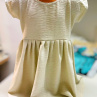 Dětské šaty kreš béžová 122