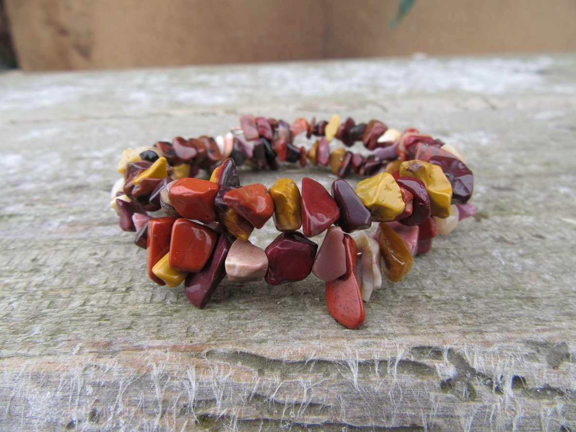 Náramek z jaspisového mixu