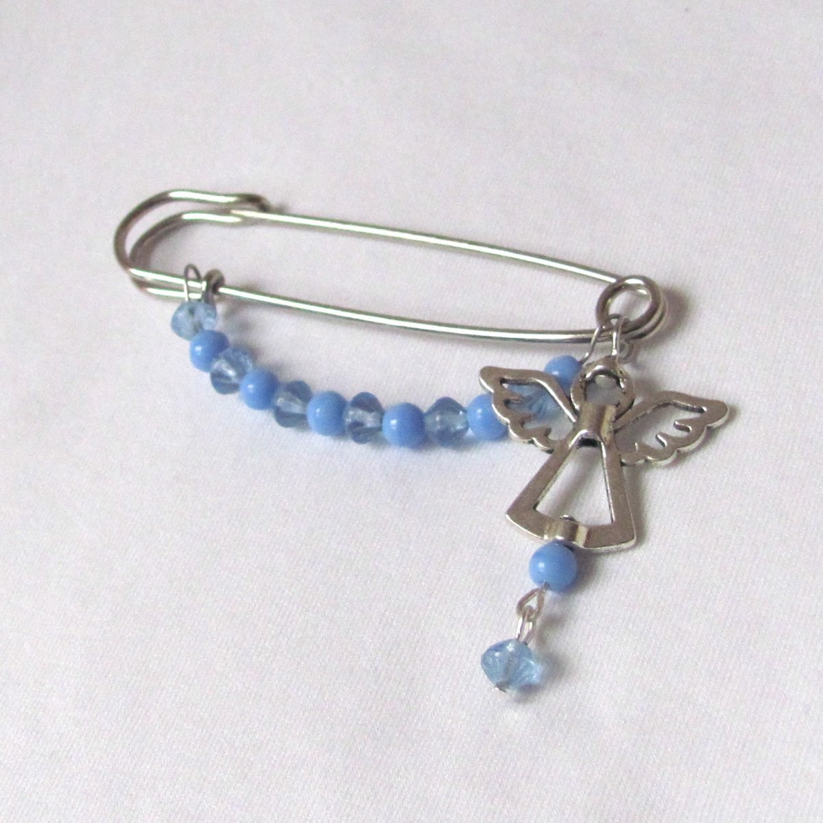 Ozdobný spínací špendlík, anděl