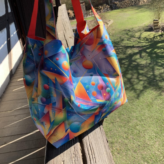 Barevná geometrie - Kabelko - taška 