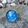 Prsten modrý puntíkatý