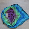 Háčkovaný šátek - barevné oživení 