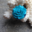 Prsten s tyrkysovou růžičkou