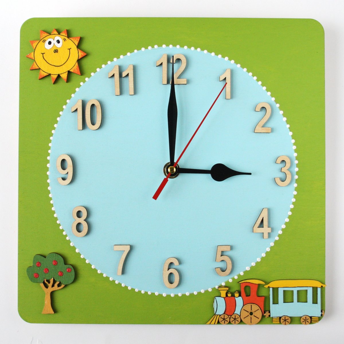 Hodiny s vláčkem - tichý chod