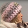 Elegantní mohérová čepice
