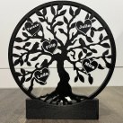 Dekorační svícen - strom života s vlastními jmény