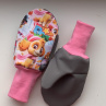 Softshellové rukavice-růžové tlapky