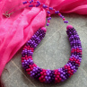 Purpurový náhrdelník
