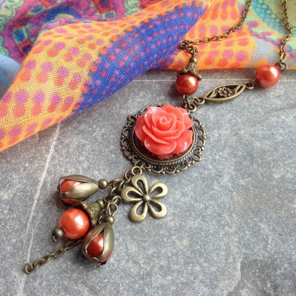 Oranžová růžička