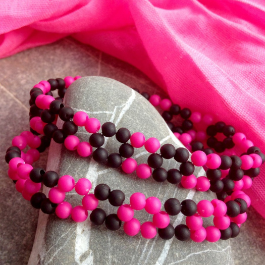 Pružné náramky pink