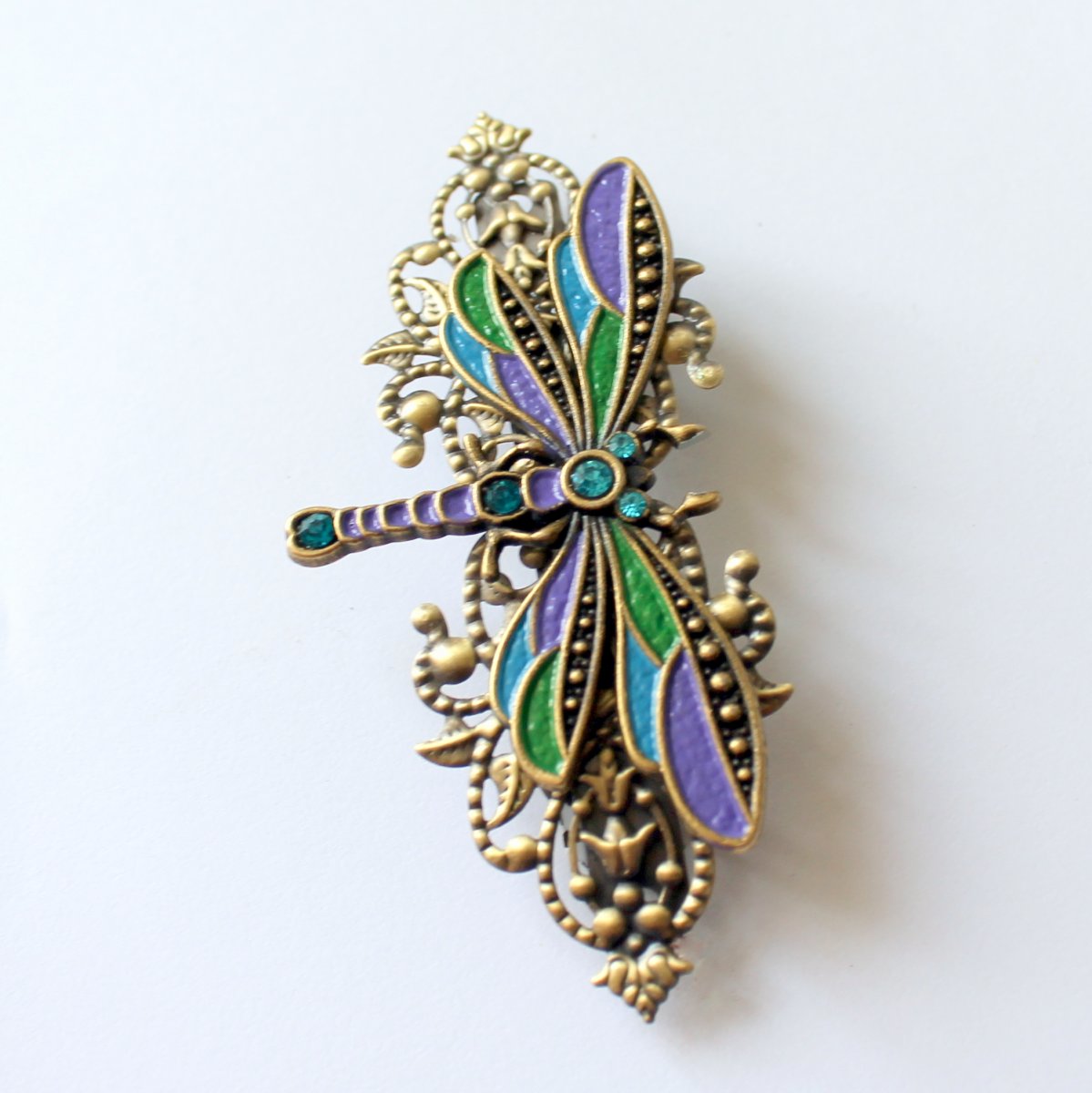 Luxusní francouzská sponka s vážkou